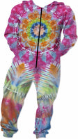 Strawberey Fields zip front onesie
